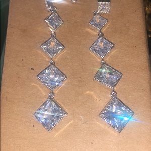 Awesome cz dangling earrings